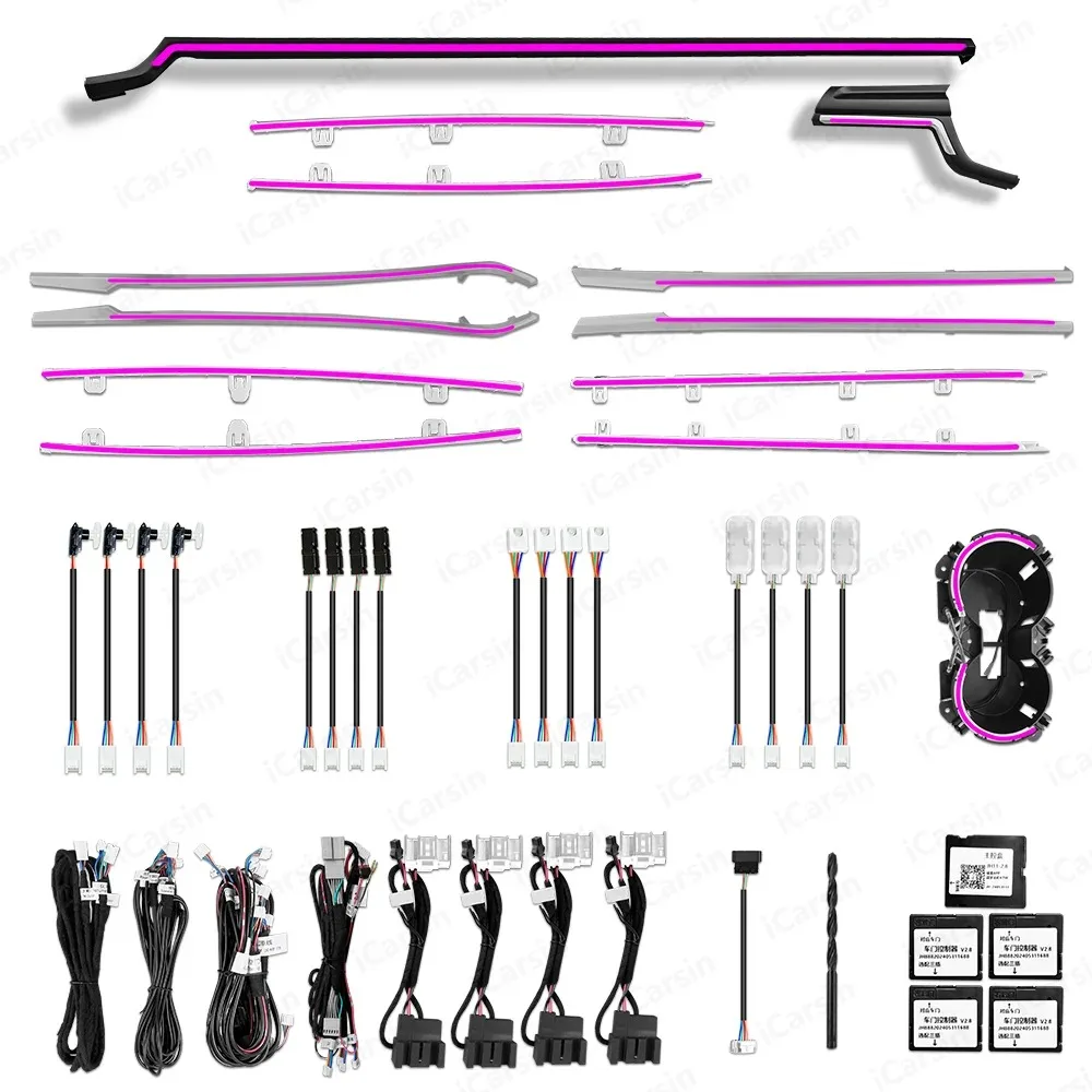 

Upgrade RGB 64 Colors Led Car Interior Ambient Lighting Decoration for Audi A5 S5 B9 2017-2024 Trim Parts Accessories