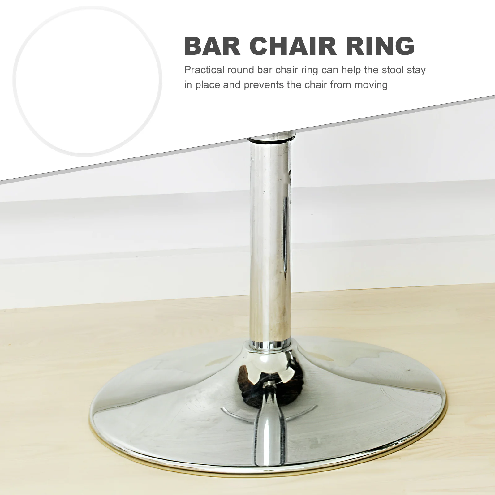 

Non Slip Bar Stool Floor Protector Round Plastic Ring for Hardwood Floors Durable Easy Installation Prevents Moving