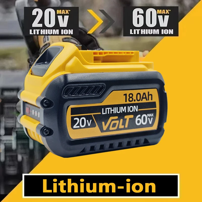 الأصلي فليكس فولت لبطارية ديوالت 20 فولت/60 فولت DCB606 DCB609 DCB200 DCB182 DCB205 DCB209 أداة الطاقة بطارية 18 فولت بطارية 12AH 18AH