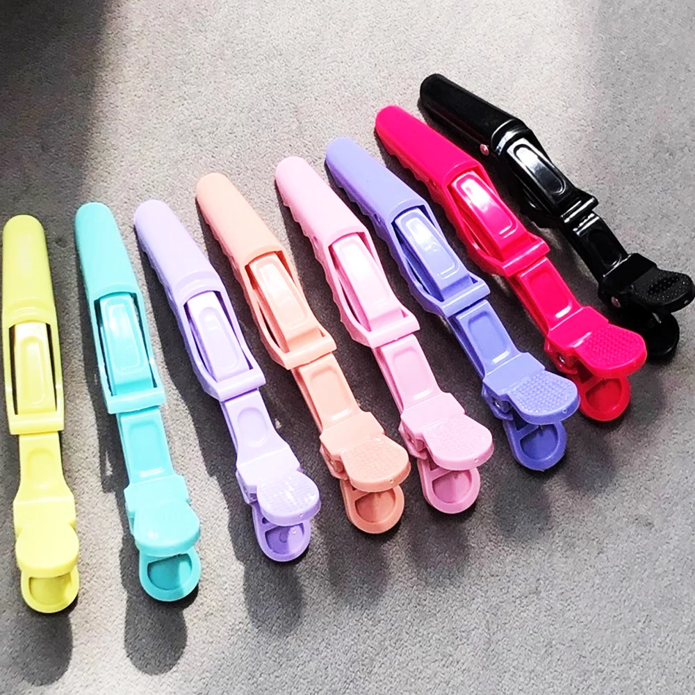 5-30pcs Alligator Hair Clip Plastic Nonslip Hairpin Black Pink Durable Hair Clamp Hairdressing Styling Accessories for Woman Man