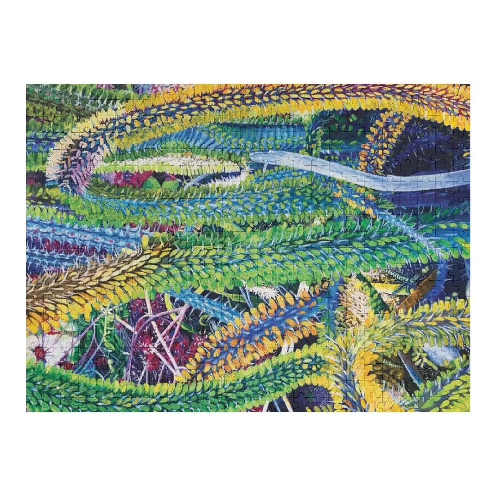 

Сад осьминога (горизонтальный) - головоломка Ocotillo на заказ, деревянная фотография, персонализированные подарки, головоломка