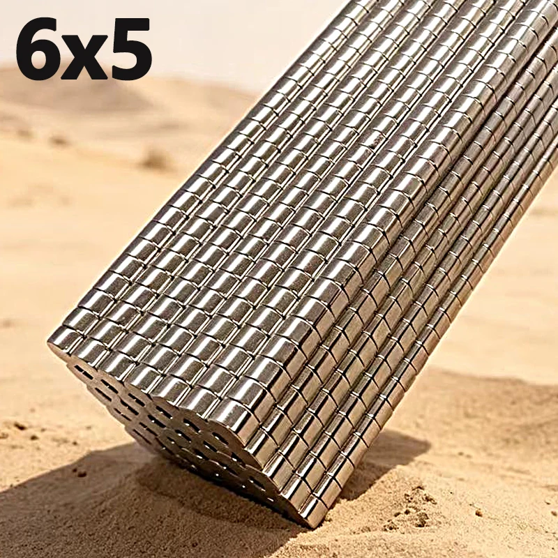 10-200pcs 6x5mm Magnet N35 NdfeB Permanent Magnetic Imanes Small Round Strong Neodymium Magnet 6*5mm Accessory Fridge Craft Diy