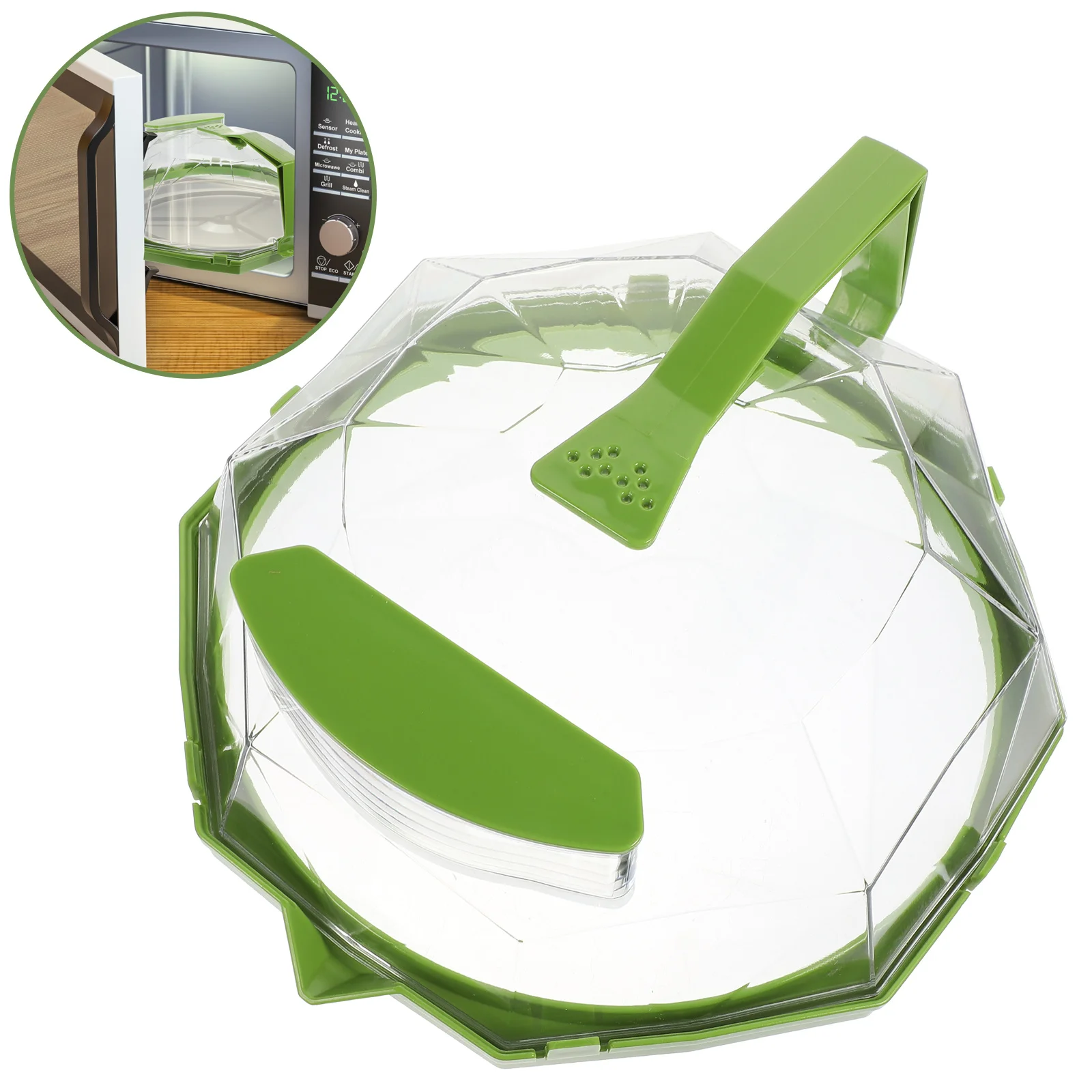 

Heat-Resistant Microwave Oil Proof Food Cover Clear Transparent Anti-Splatter Lid Kitchen Cover Spray-Proof Food Covers