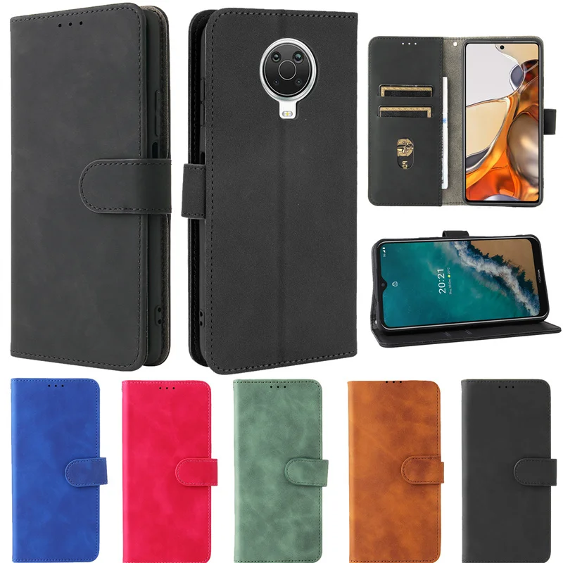 

Luxury Skin Feel Leather Case Capa For Nokia X30 X 30 NOKIAX30 X20 X 20 X10 X 10 Cover Card Slot Flip Protect Mobile Phone Case