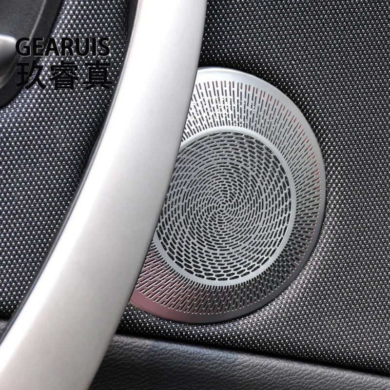 For BMW 1 Series E81 E82 E87 2007-2011 Car Door Panel Loudspeaker Sound Pad Stereo Audio Speaker Cover Interior Auto Accessories