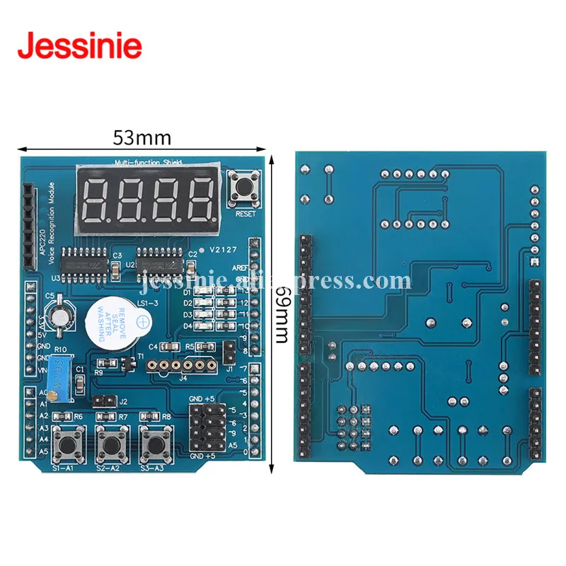 Multi Functional Expansion Board Module microcontroller development board LM35 IR integrated receiver head sensor interface