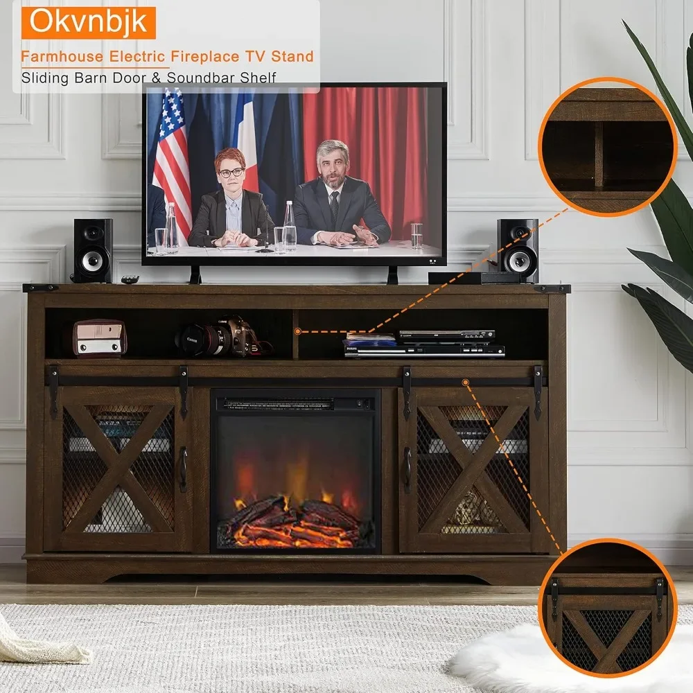 Fireplace TV Stand for TVs up to 70