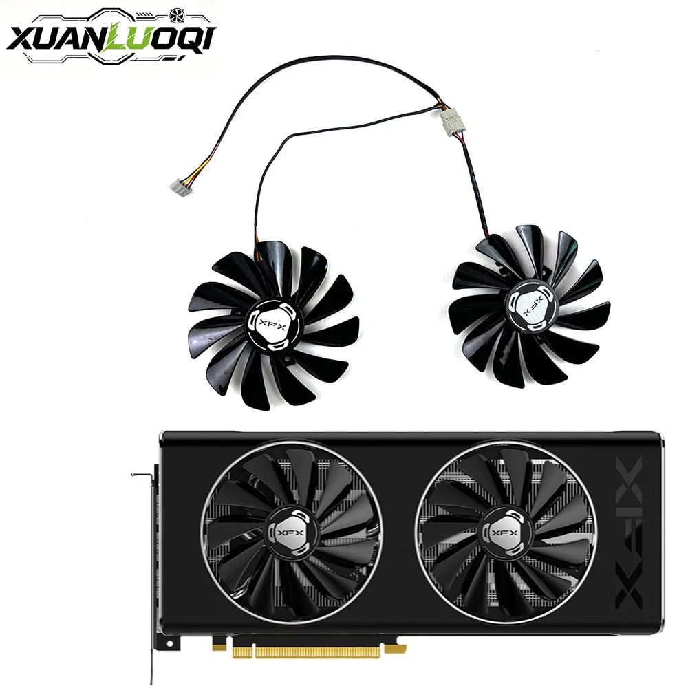NEW 95MM 4PIN FDC10U12S9-C DC12V RX5700 GPU FAN For elsa XFX RX5700XT Double Dissipation Ultra RX-57XL8LBD6 Video Card Fan