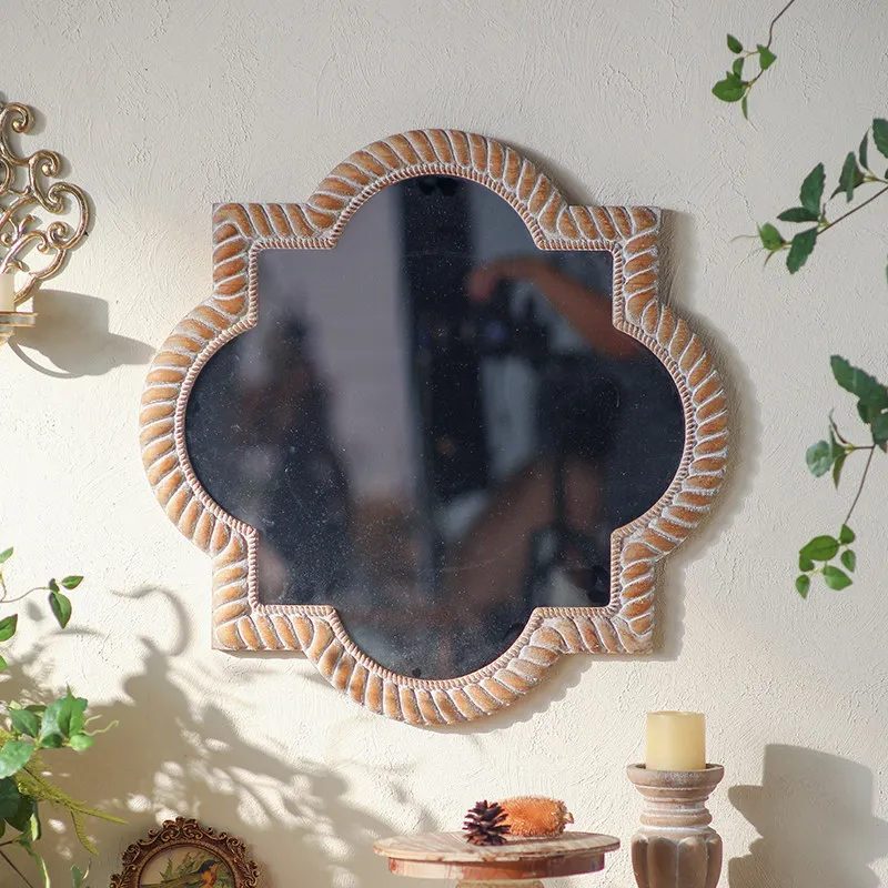 Modern Hanging Mirror Living Room Decoration Vanity Aesthetic Nordic Makeup Hanging Mirror Funky Luxury Espelhos Home Products