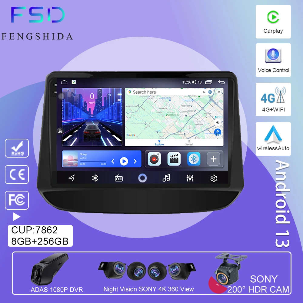 

Android Car For Holden Chevrolet Onix Cavalier 2020 2021 Android auto Radio WIFI 4G FM AM DSP Carplay Multimedia Player QLED IPS