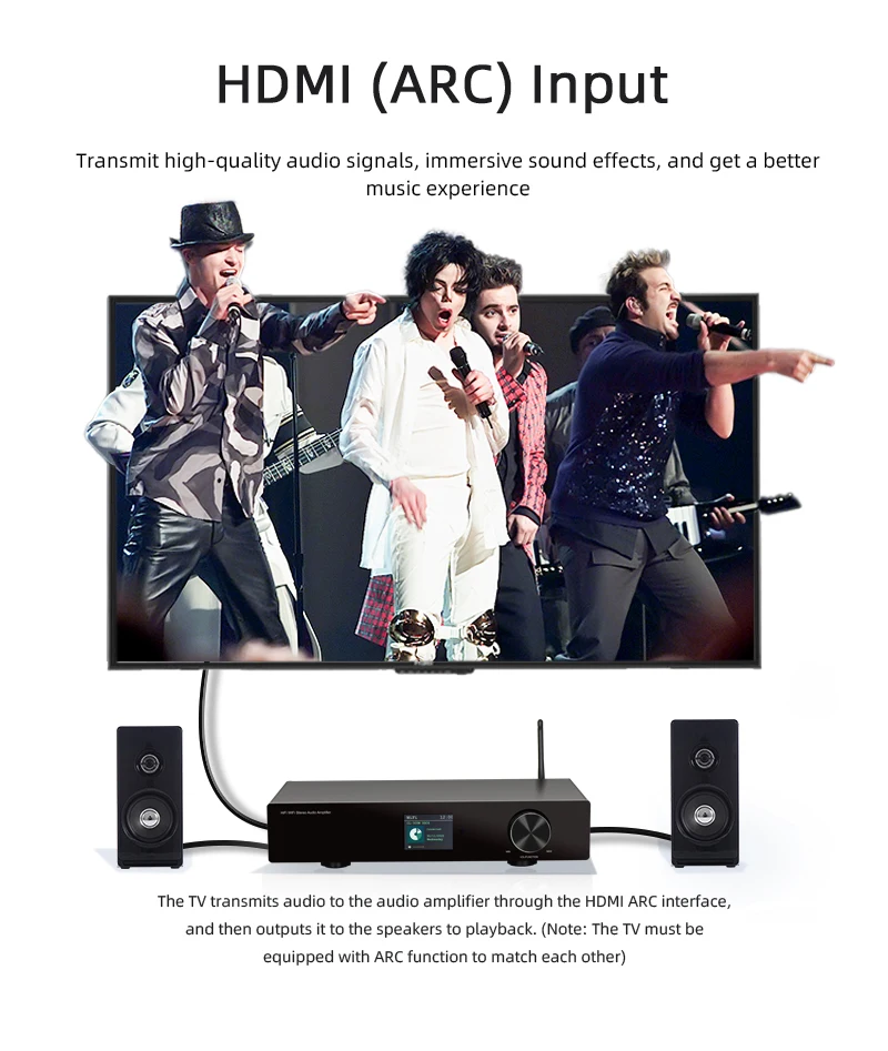 Hotsale receiver amplifier in EU market  Hi-Fi WIFI Bluetooth  stereo audio music streamer for  home theater amplifier system