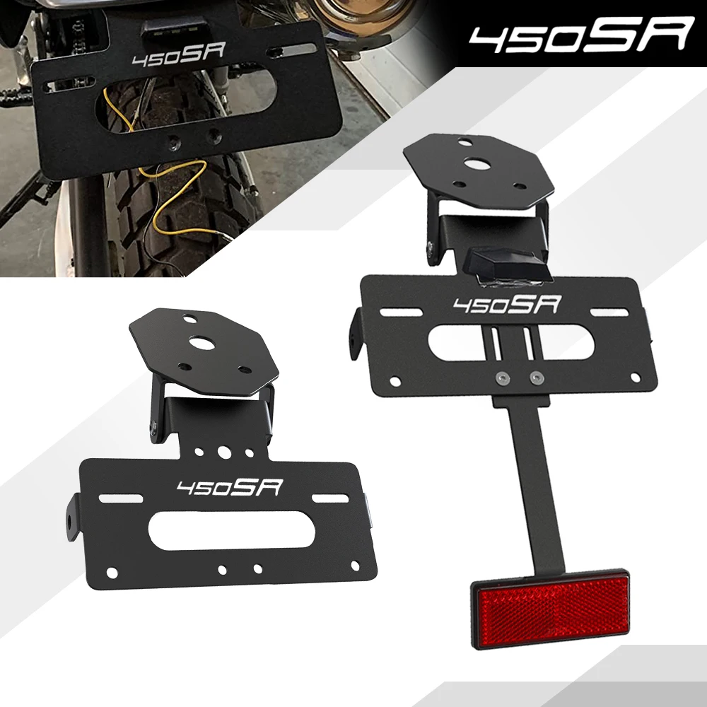 

License Plate Holder Bracket For CFMOTO 450SR 450SS 450NK 450 SR SS NK 2022 2023 2024 2025 Rear Tail Tidy Fender Eliminator Kit