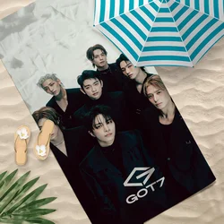 Hot Kpop G-GOT7 Winter Heptagon Towel Soft Pool Gift For Travel Gym Shower Camping Quick Dry Sports Large Beach Towel