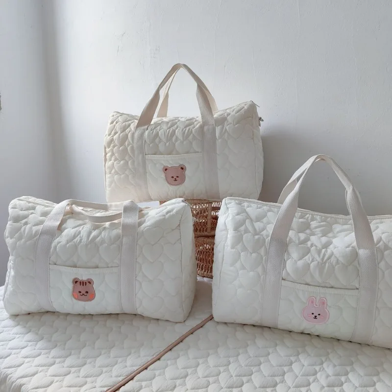 

Корейская версия сумки для мамы большой вместимости, портативной сумки для хранения, дорожной сумки через плечо для матери и ребенка Boston