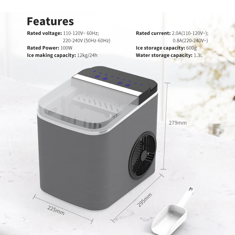 New Arrival Mini Home Portable Countertop Ice Maker Machine For Bar  Office