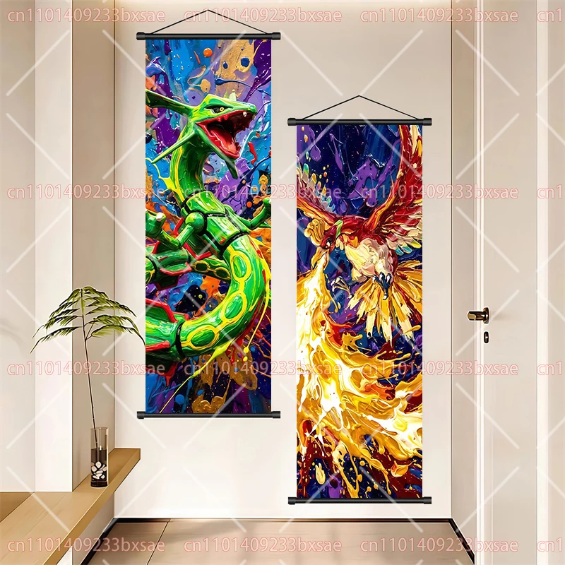 Anime Pokémon Gengar Charizard Kyogre Gyarados Mewtwo Rayquaza Cooles Poster Hängendes Rollbild Geburtstag Feiertag Party Geschenk – Detail 6