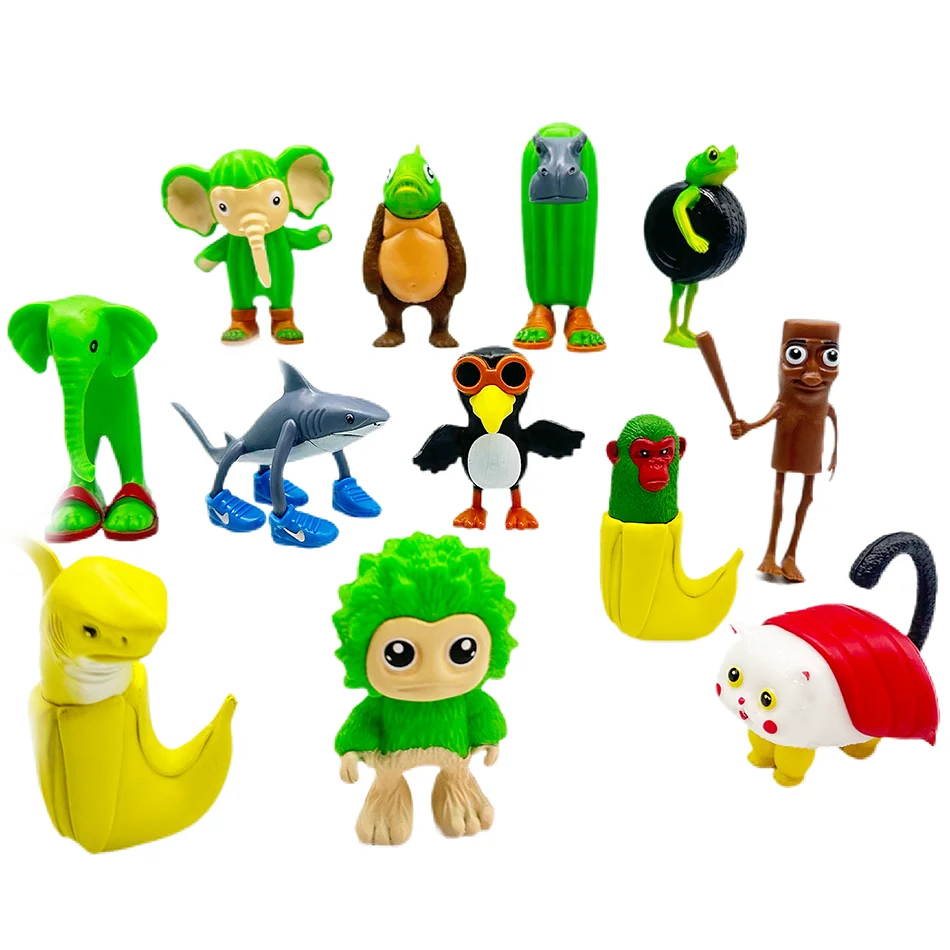 Tung Tung Tung Sahur Figure Toy Tralalero Tralala Figure Toy Key Chain Tung Tung Tung Sahur Keychain Toy Birthday Gift Blind Box