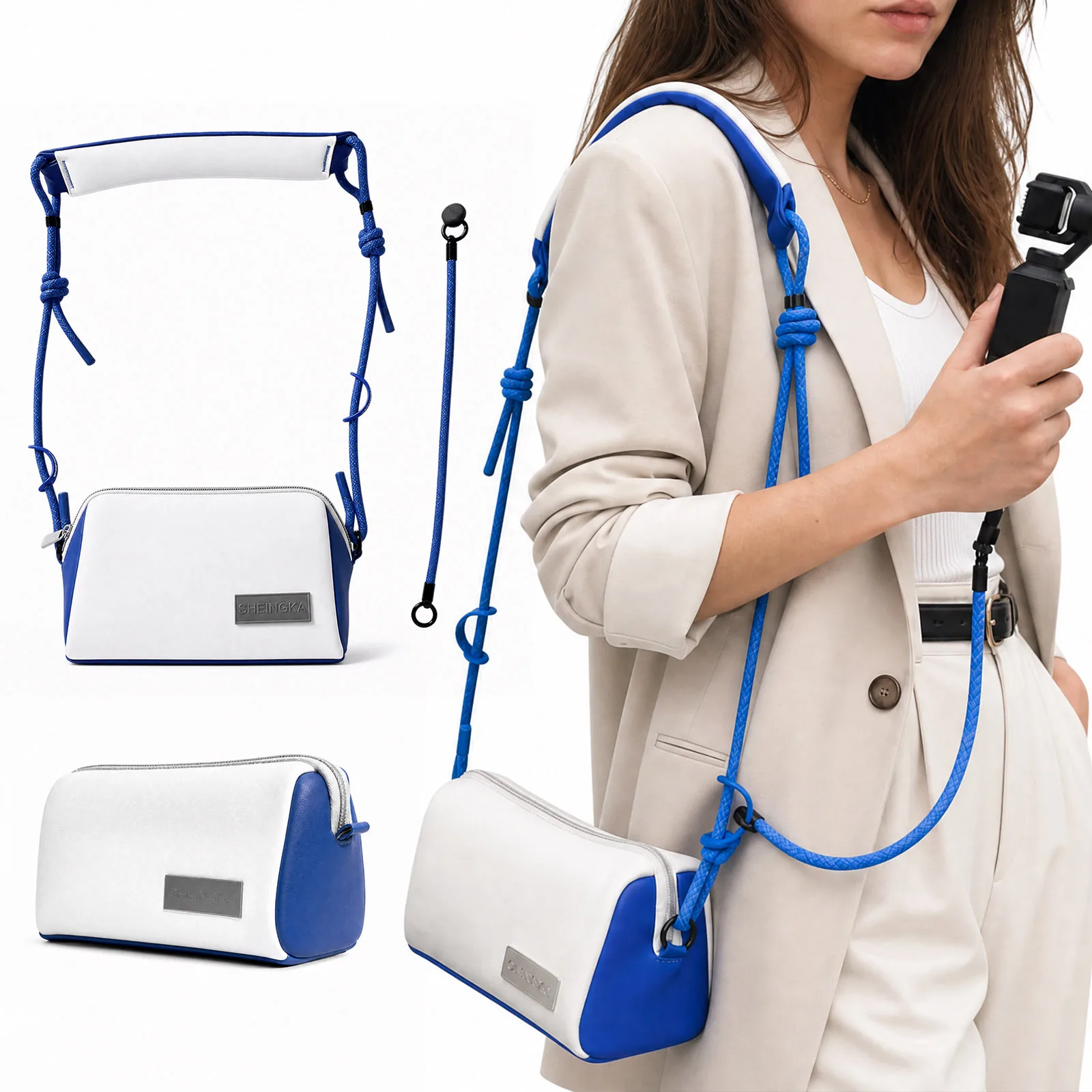 Carrying Case for DJI Osmo Pocket 4/3 Portable Multilayer Protective Bag Storage Case for DJI Pocket 4/3 Accessories
