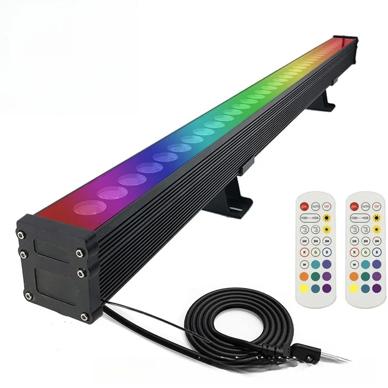 

Full color wireless remote control outdoor waterproof high pressure wall washer building lighting engineering line ambient light