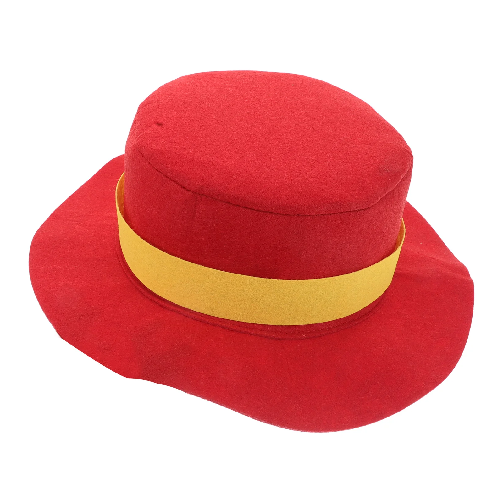 

Party Top Hat Fine Felt Flat Brim Festival Hat For Christmas Halloween Cosplay Conjuring Performance Decor Magician