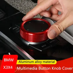 Car Center Console IDrive Multimedia Button Knob Cover For BMW 5 Series 7 Series BMW X3/X4 6GT Accessories