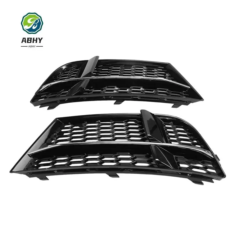 

ABHY-Front Bumper Fog Light Mesh Grille Cover For A3 S3 S-LINE 2016-2020 8V3807681AE 8V3807682Q