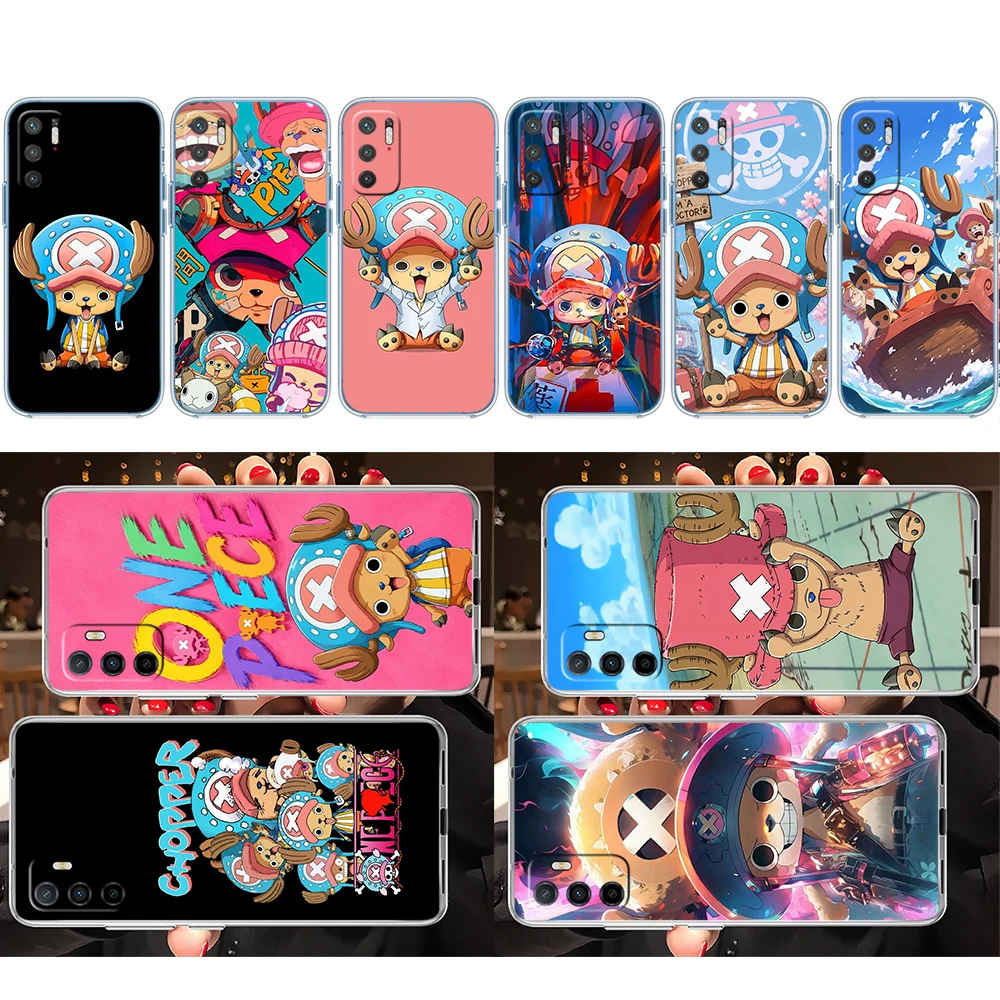 OH46 One Piece Chopper Soft Shell Transparent Phone Case for Motorola Moto G7 G8 G9 G84 G85 G73 G24 G15 Z2 Play Power Plus view 3