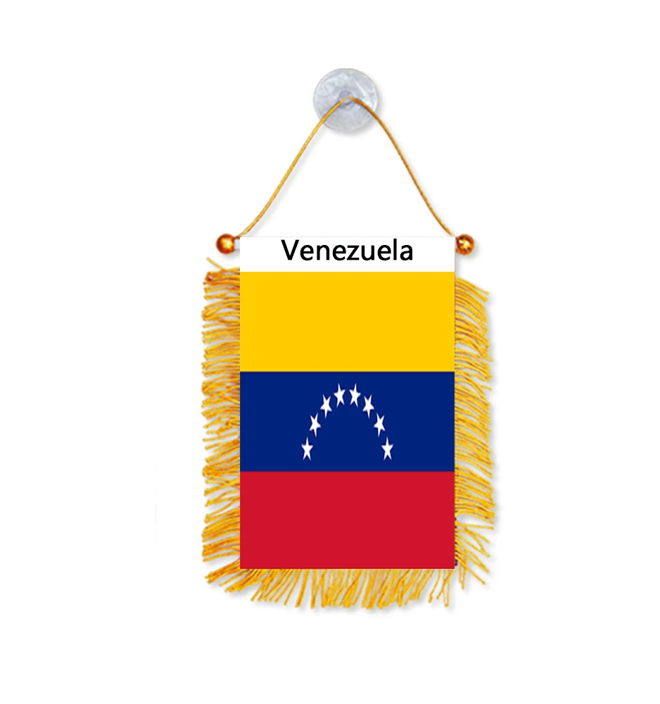 Directly Delivery Car Window Decoration Stain Bunting Pennant Venezuela Flags