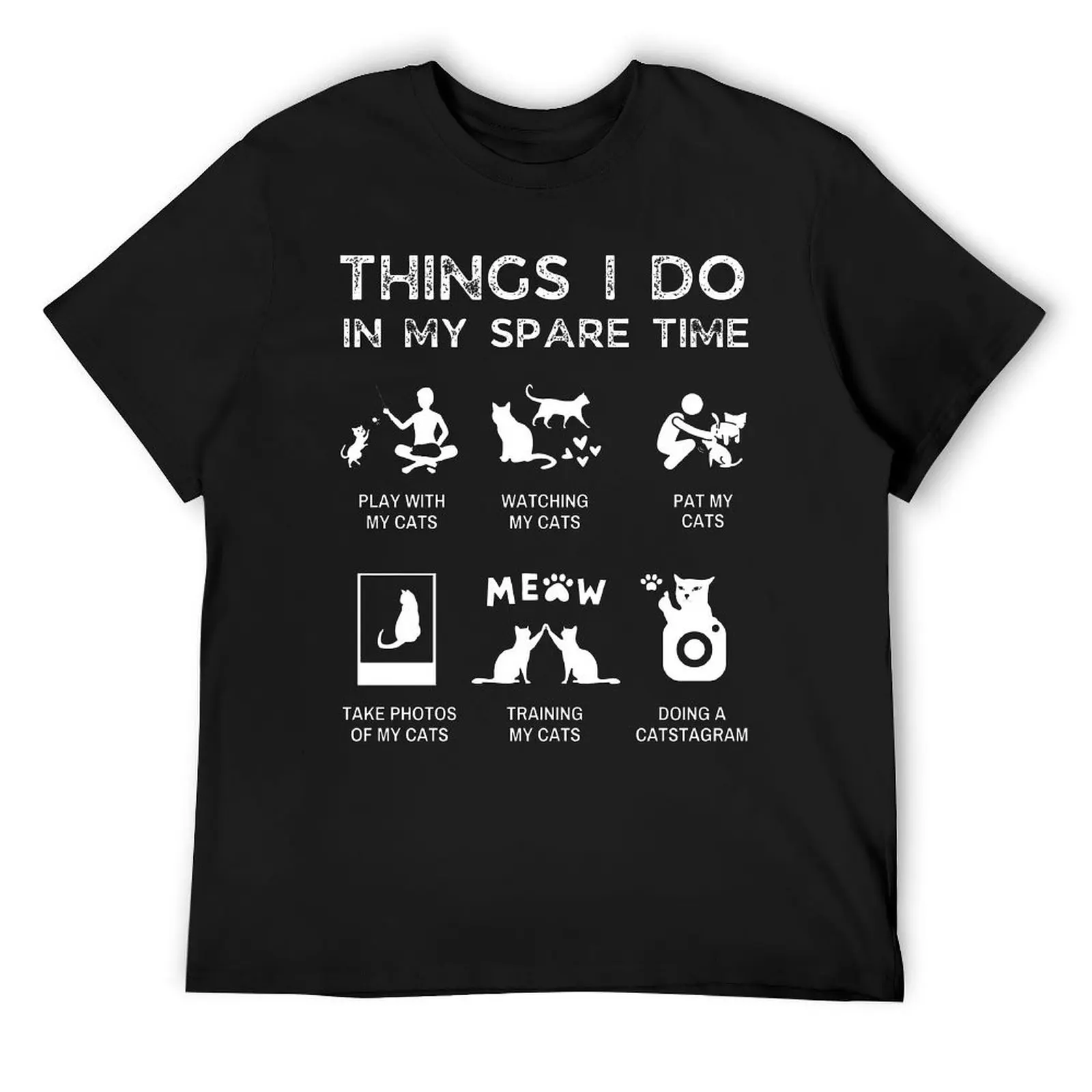 Things I Do In My Spare Time  Funny Gifts Harajuku T-shirt Movement T-shirts Creative Casual Leisure USA Size