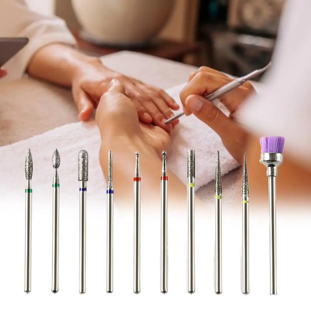 Nail Drilling Bits Alloy High Quality Cuticle Drill Bits Wear-Resistant Portable Nail Drill Kits for Grinding Machine