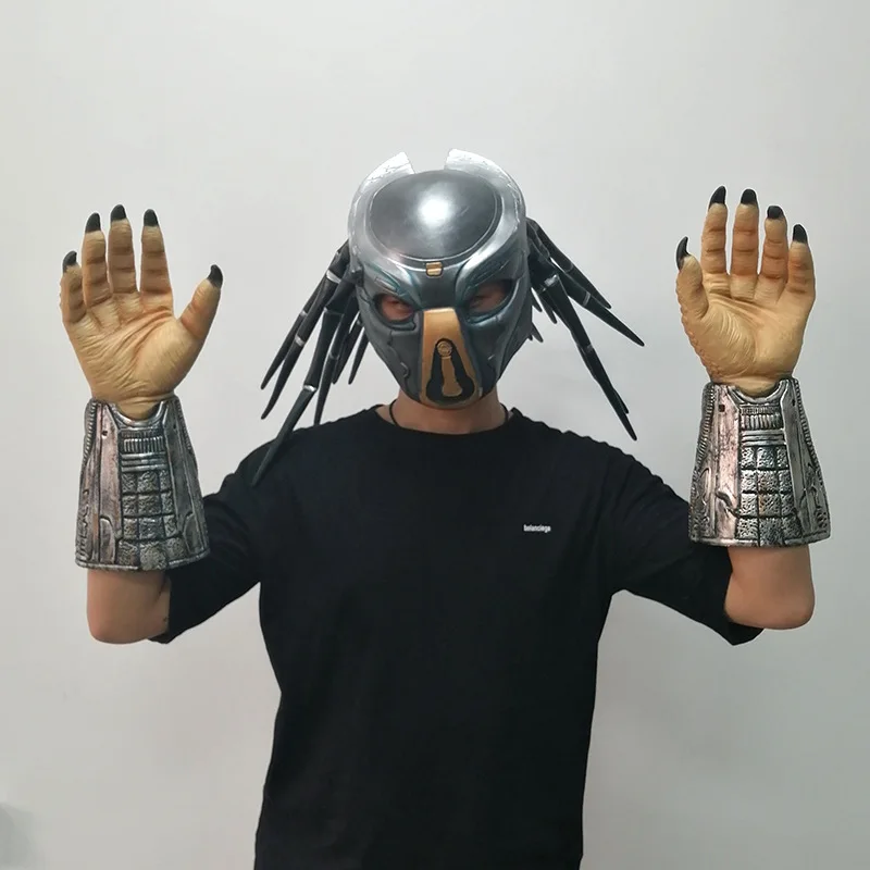 1 Stück Lone Wolf Alien Battle Horror Latexhandschuhe. Geeignet für Halloween-, Oster-, Karnevalsoutfits und Cosplay-Charakterrollen. – Detail 4