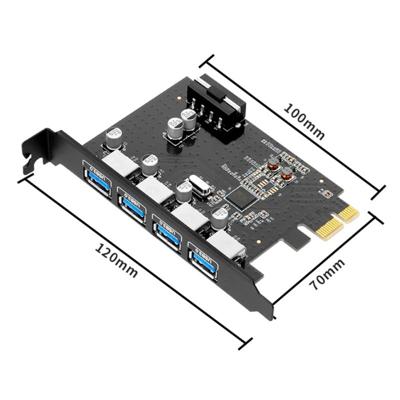 Catu Daya 4PIN Kartu Ekspansi USB PCIE USB3.0 Berfungsi dengan Ponsel Pintar