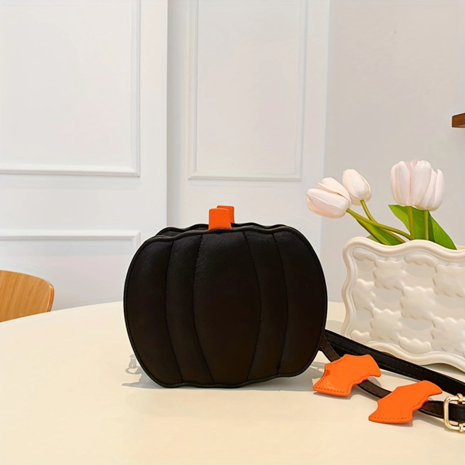 

Funny Halloween Pumpkin Crossbody Bag for a Spooky Night Out, Quirky Ghost Shoulder Bag for Trick Or Treat Fun, Perfect for a Ho