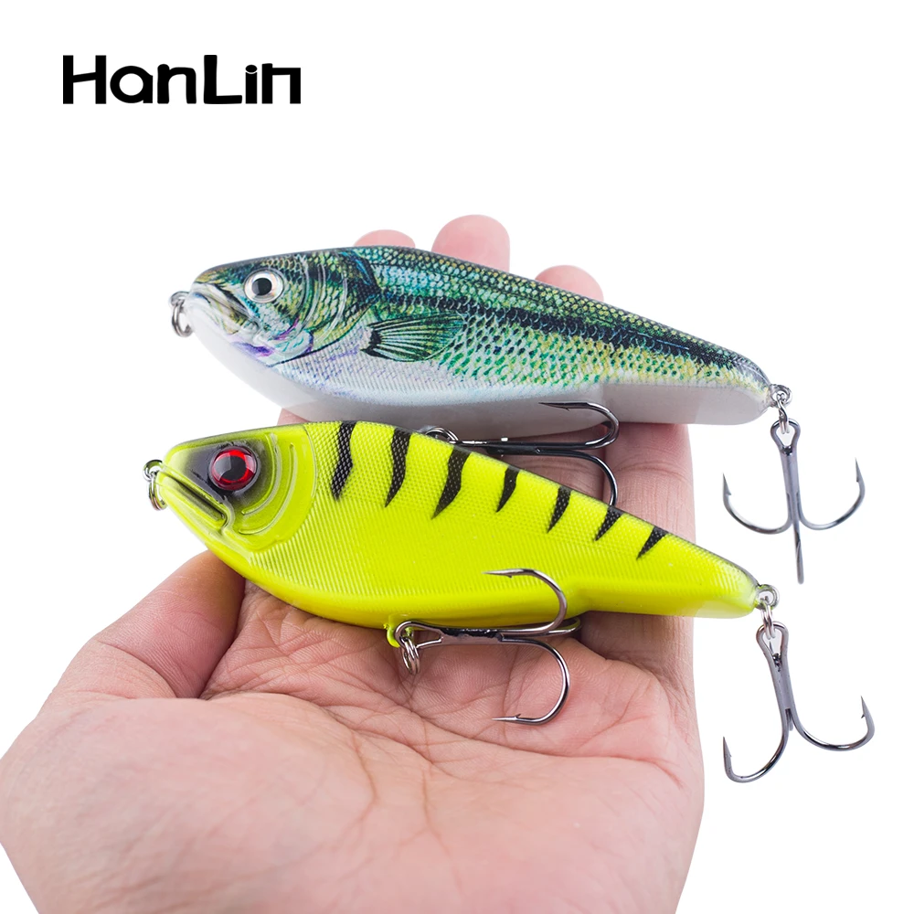 Hanlin NEW Glide Jerkbait 90mm/26g Popular Pike Bait Crankbait Muskie Lures Fishing Lure High Quality Bait Wobbler Bass