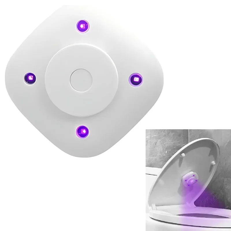-RRKK 2Pcs 변기 뚜껑 UV 조명 세트, 향상된 욕실 위생을 위해 활성화되는 모션 센서