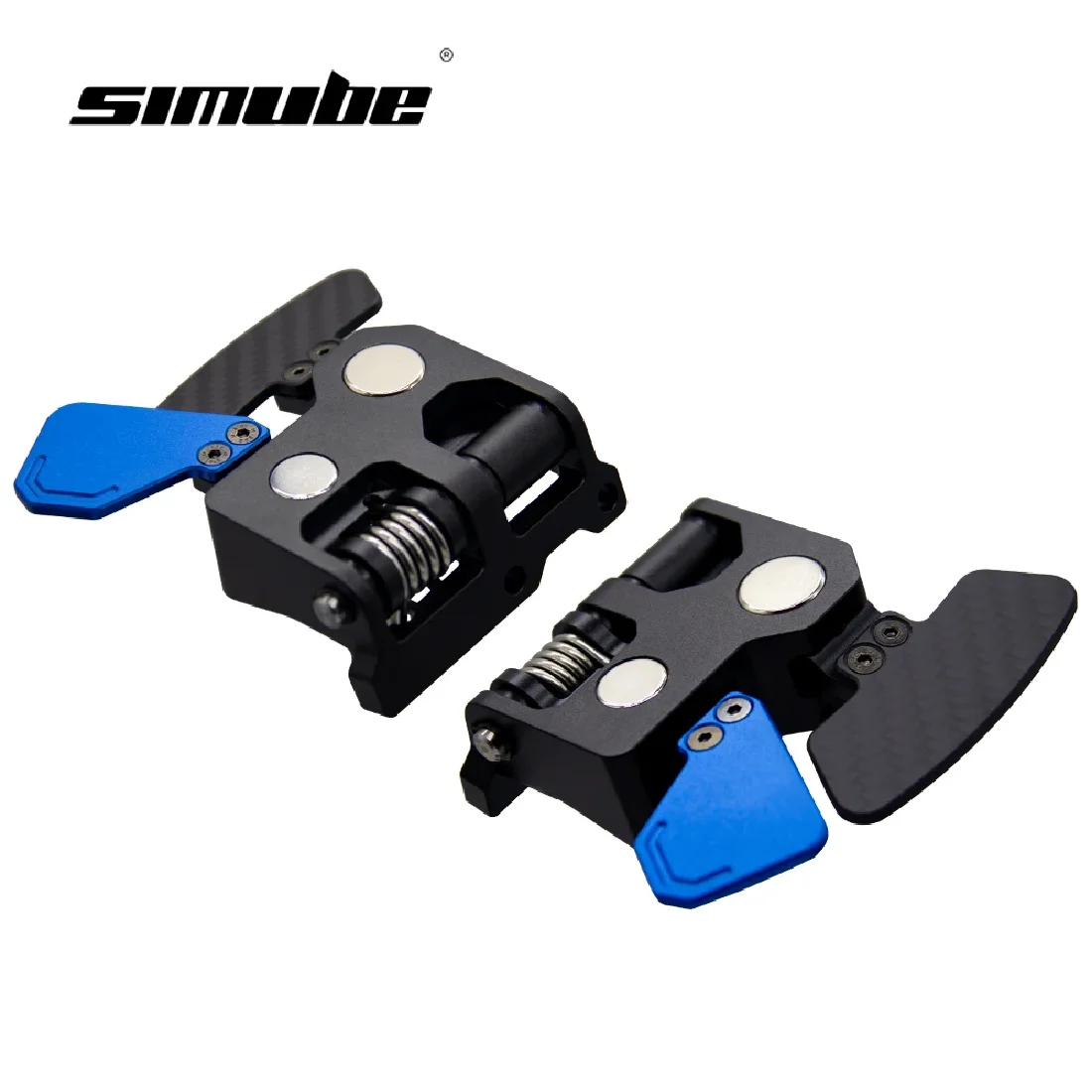 NEW Double Paddle Module for Fanatec, Carbon Fiber & Aluminum Alloy Featuring Magnetic Shifters and Hall Sensors, Simube in Stoc