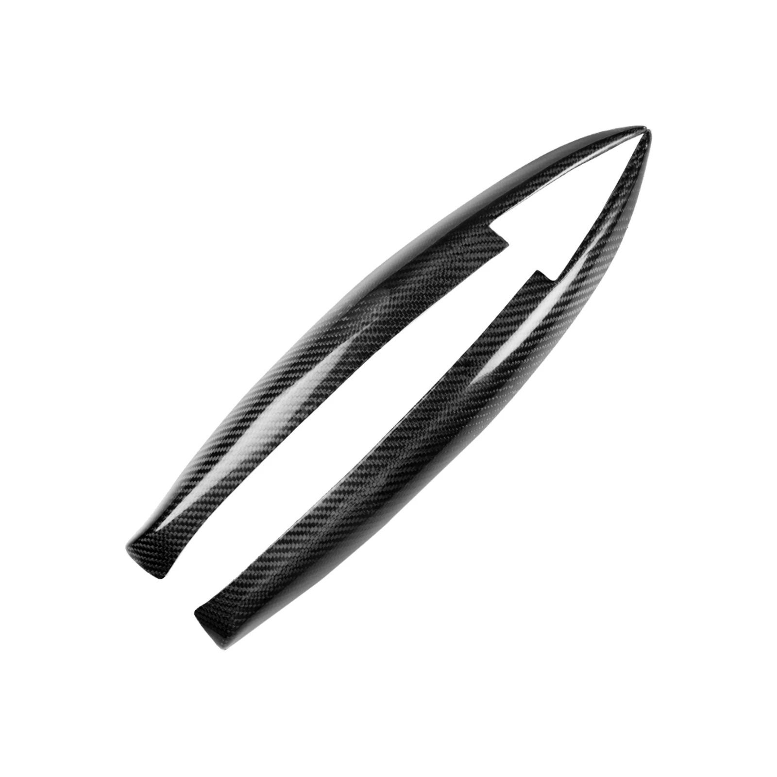 Guarnição real da pálpebra da sobrancelha do farol da fibra de carbono para BMW Série 1 E81 E82 2004-2011