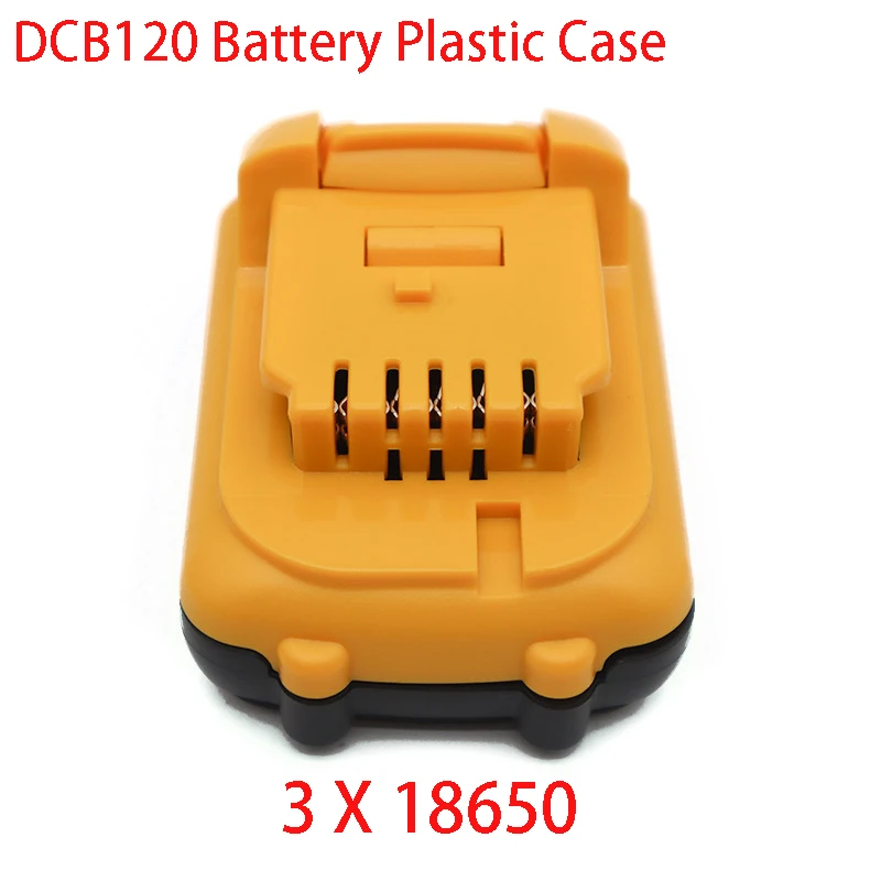 For DeWalt 10.8V 12V Lithium Ion Battery Dcb125 Case PCB Charging Protection Plate 3 X 18650 DCB120 Lithium Battery Plastic Case