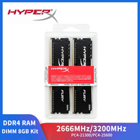 HyperX Memoria 8GB Kit(2X8GB)DDR4 3200MHz 1.35V 2666MHz 1.2V Gaming Desktop Memory PC4-25600 PC4-21300 288 Pin DIMM DDR4 RAM