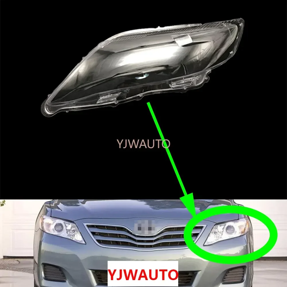 For Toyota Camry XV40 2009 2010 Car Headlight Cover Headlamp Lens Glass Replacement Front Front Lampshade Auto Shell