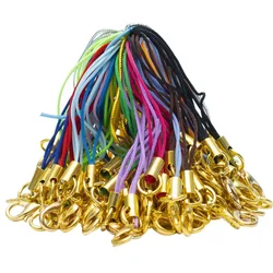 20/50/100Pcs Lanyard Lariat Strap Cords Lobster Clasp Rope Keychain Hooks Mobile Set Charms Keyring Pendant Key Ring Accessories