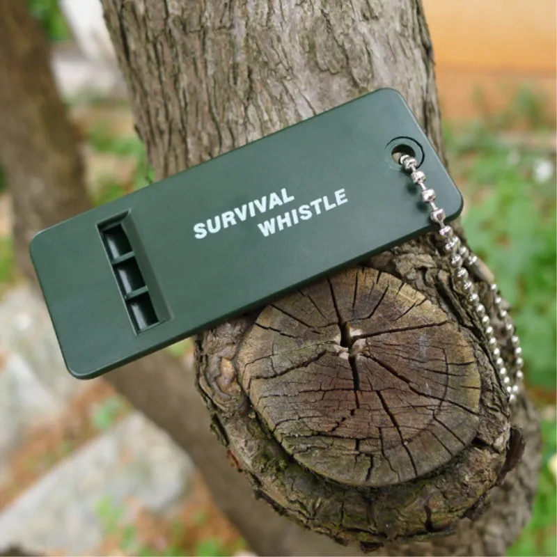 1 Pcs Survival Whistle Multi Audio First Aid Kits Outdoor Emergency Signal Rescue for Camping Hiking Climbing EDC Sports Referee