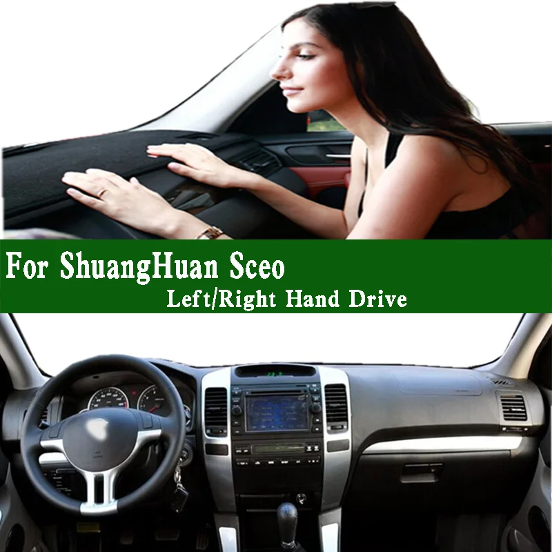 For ShuangHuan Sceo Dashmat Dashboard Cover Instrument Panel Protective Pad Dash Mat Anti-Dirt Proof Ornaments