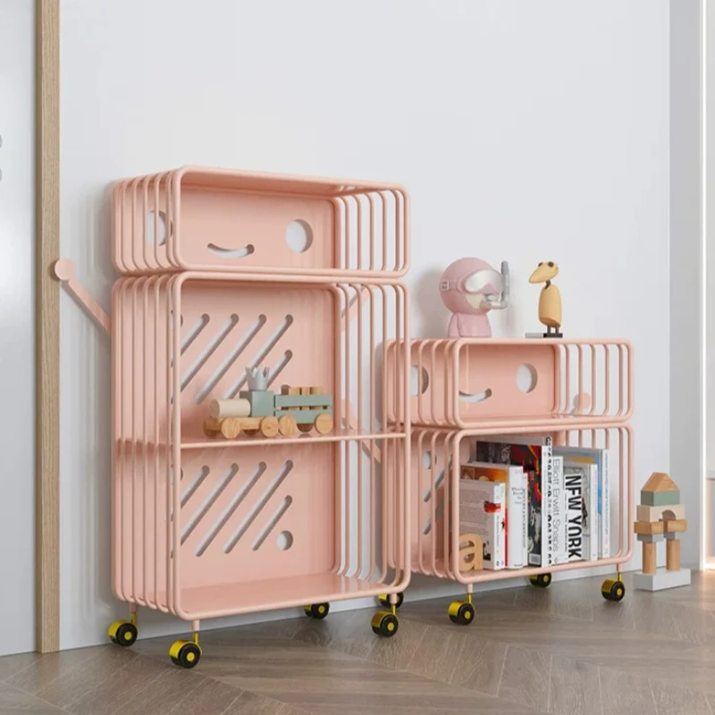 Removable Storage Holder Creative Book Shelf Iron Multi-purpose Storage Rack Modern Interior Living Room Sundries Organization