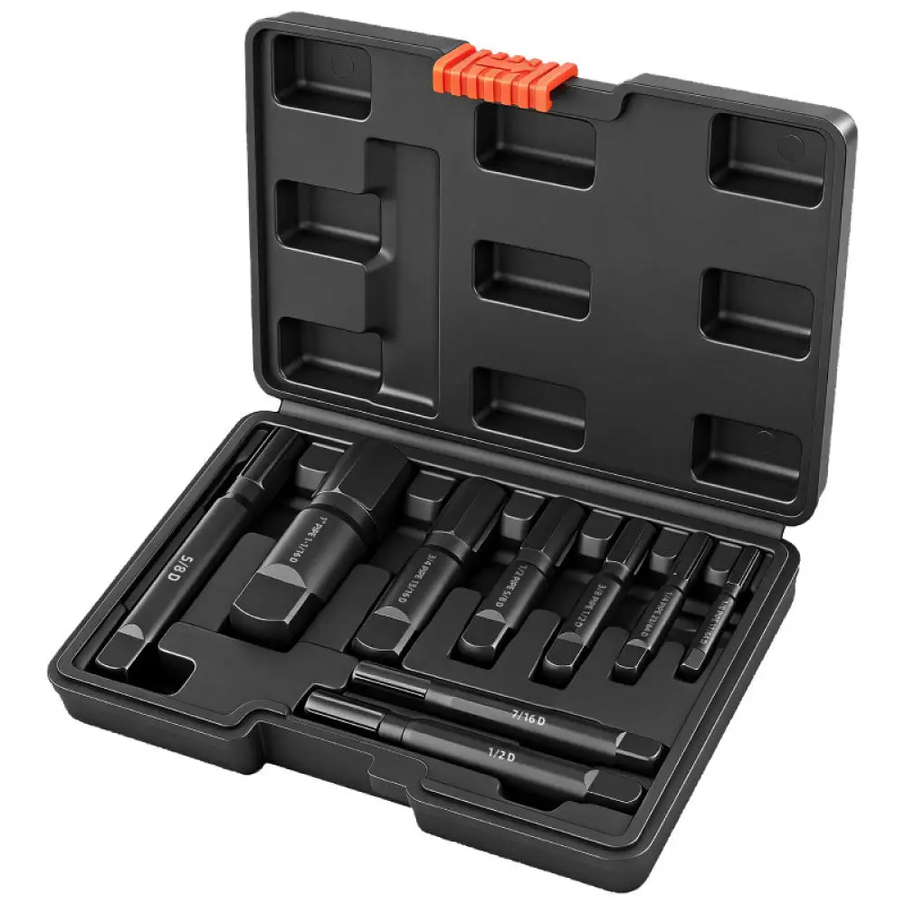Plumbing Maintenance Tool Kit Chrome Molybdenum Steel Pipe Thread Repair Tap Die Set Damaged Bolt Removal Hardware