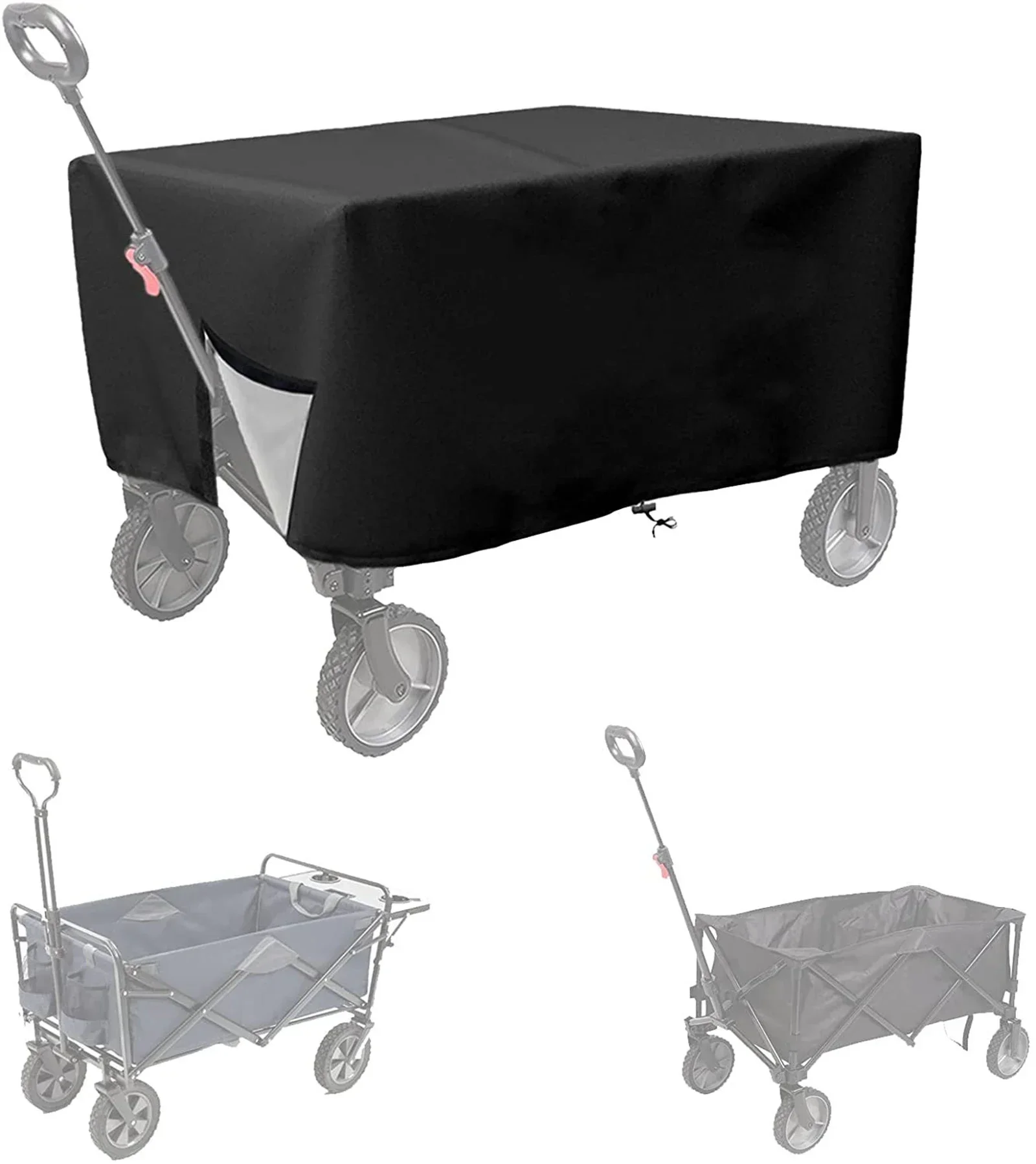 420D Oxford Cloth Waterproof Cover For Folding Garden Wagon Utility Wagon Cart Garden Furniture Covers （Only Cover）