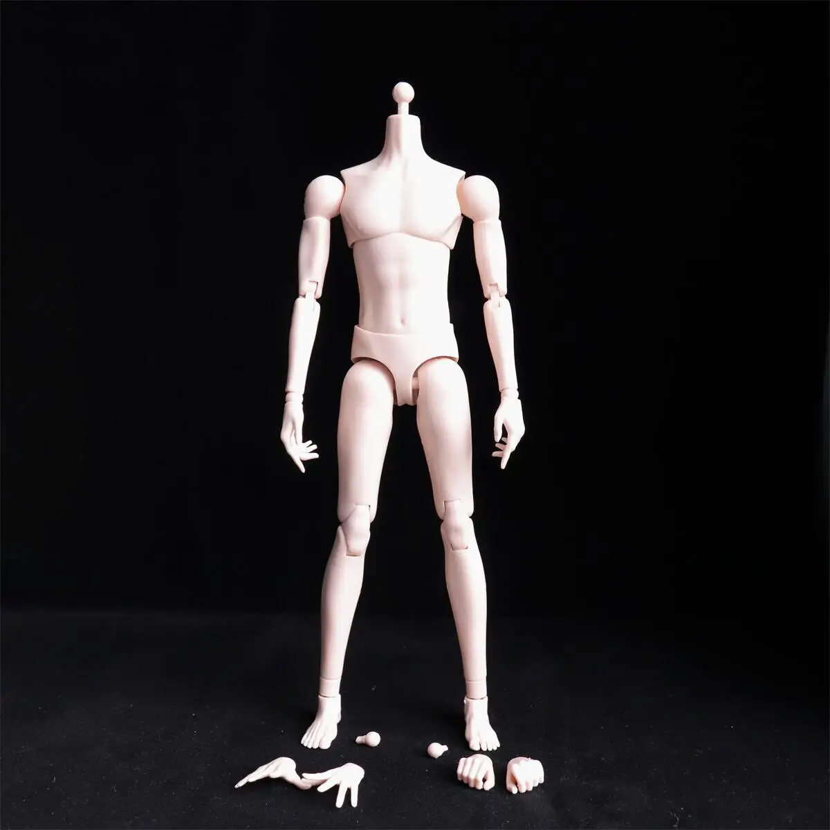 1/6 Male Super White Flexible Anime Joint Body Model 28cm Soldier Action Figure Articulated Body Doll for 1:6 BJD Head Sculpts