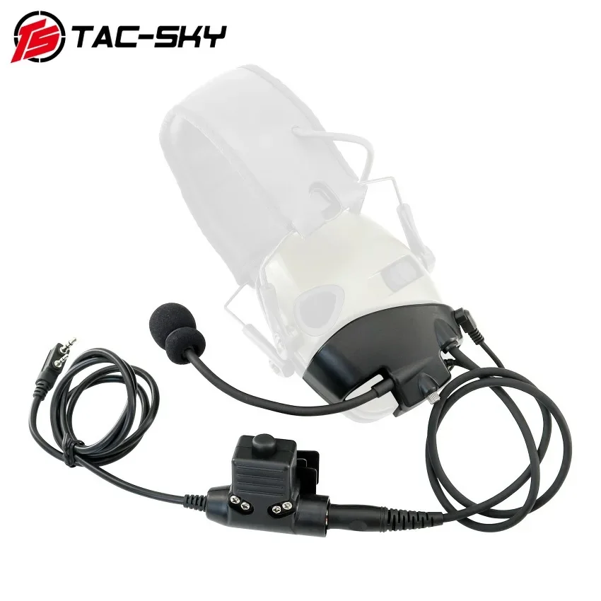 

Electronic Headset Accessories External Mic Kit for Howard Leight Impact Sport Airsoft Shooting Headphones with Tactical U94 Ptt