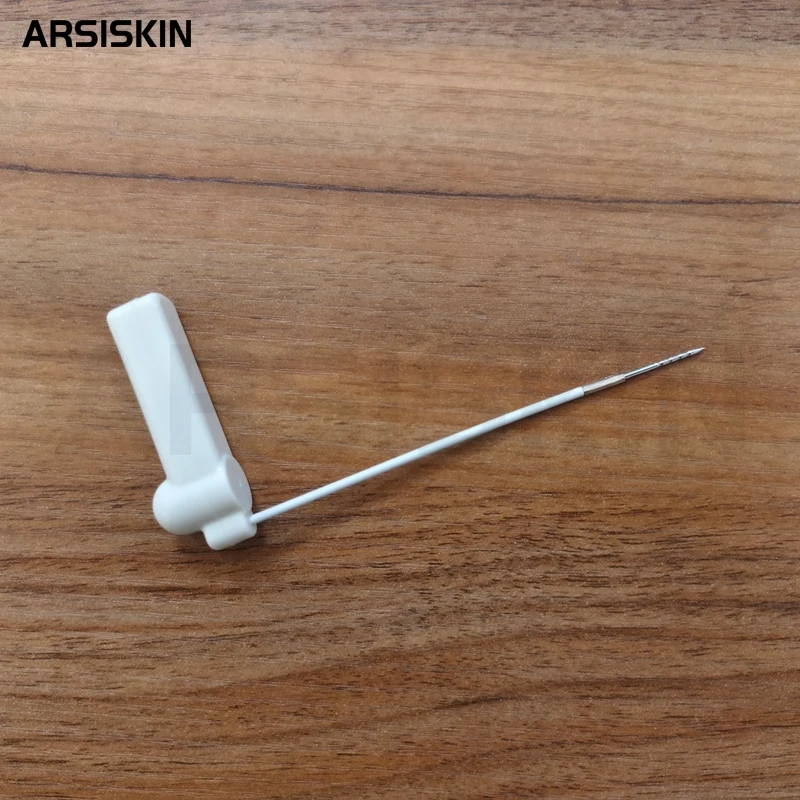 50pcs Security Tag With Steel Wire Lanyard Reusable AM 58KHz MHz EAS Hard Tag For Cloths Hats Shose Bags With Magnet Lock Opener