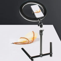Universal Mobile Phone Holder For Live Streaming Photography Light Phone Ringlight Tripod Stand Photo Video LED Ring Light Lamp